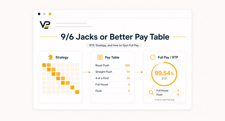 9/6 jacks or better pay table